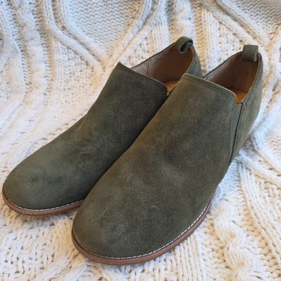 NEW Sofft Women's Naisbury Leather Slip On Shootie Round Toe Size 11M Dark Green - Picture 5 of 10